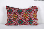 Vintage Moroccan Kilim Pillow 14.9 INCHES X 22.4 INCHES