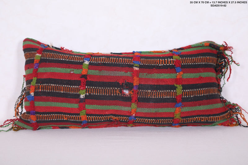 Long tribal pillow 13.7 INCHES X 27.5 INCHES