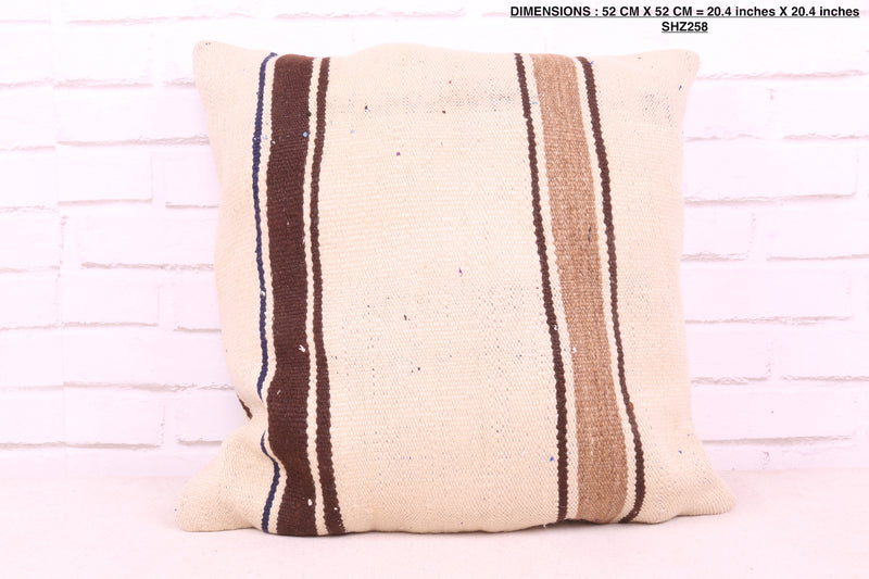 Beige Moroccan Pillow 20.4 inches X 20.4 inches