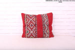 Moroccan red pillow 16.9 inches X 20 inches