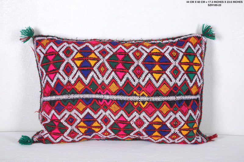 Tribal Pillow Berber 17.3 INCHES X 23.6 INCHES