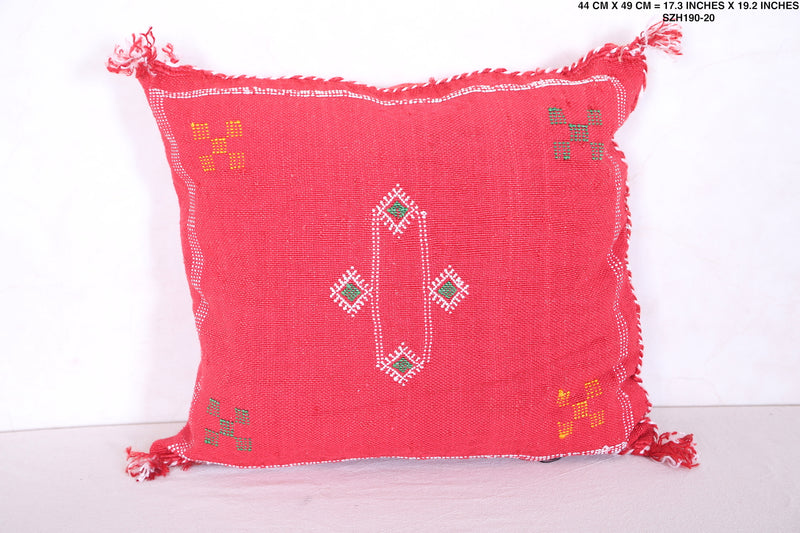 Moroccan handmade kilim pillow 17.3 INCHES X 19.2 INCHES