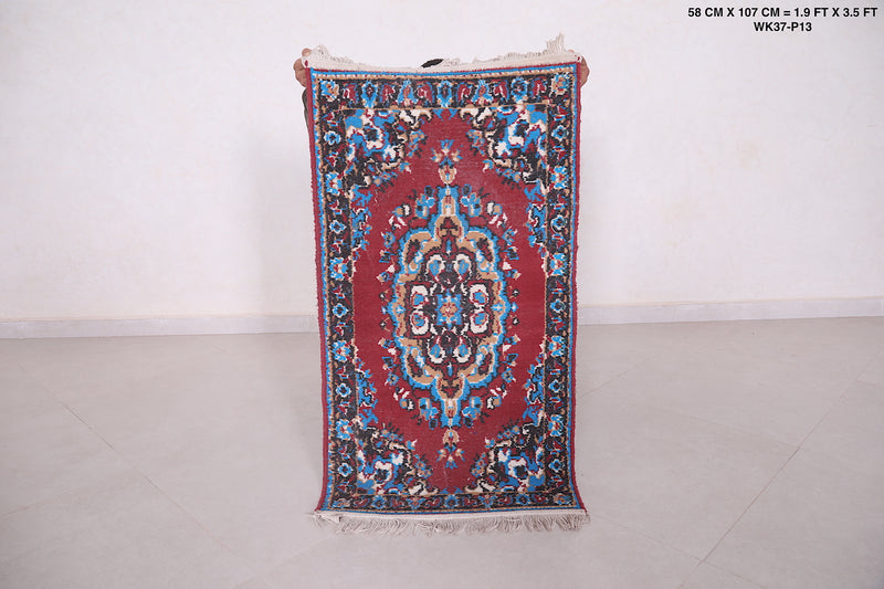 Small Moroccan rug 1.9 X 3.5 Feet