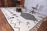 Beni Ourain berber Moroccan rug - wool handmade carpet - custom Rug