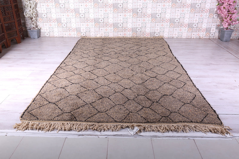 Moroccan Brown Berber rug - Handmade Beni Rug - Custom Rug - custom moroccan rugs